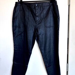 Sanctuary Waxed Denim Cropped Pant - 22W NWOT